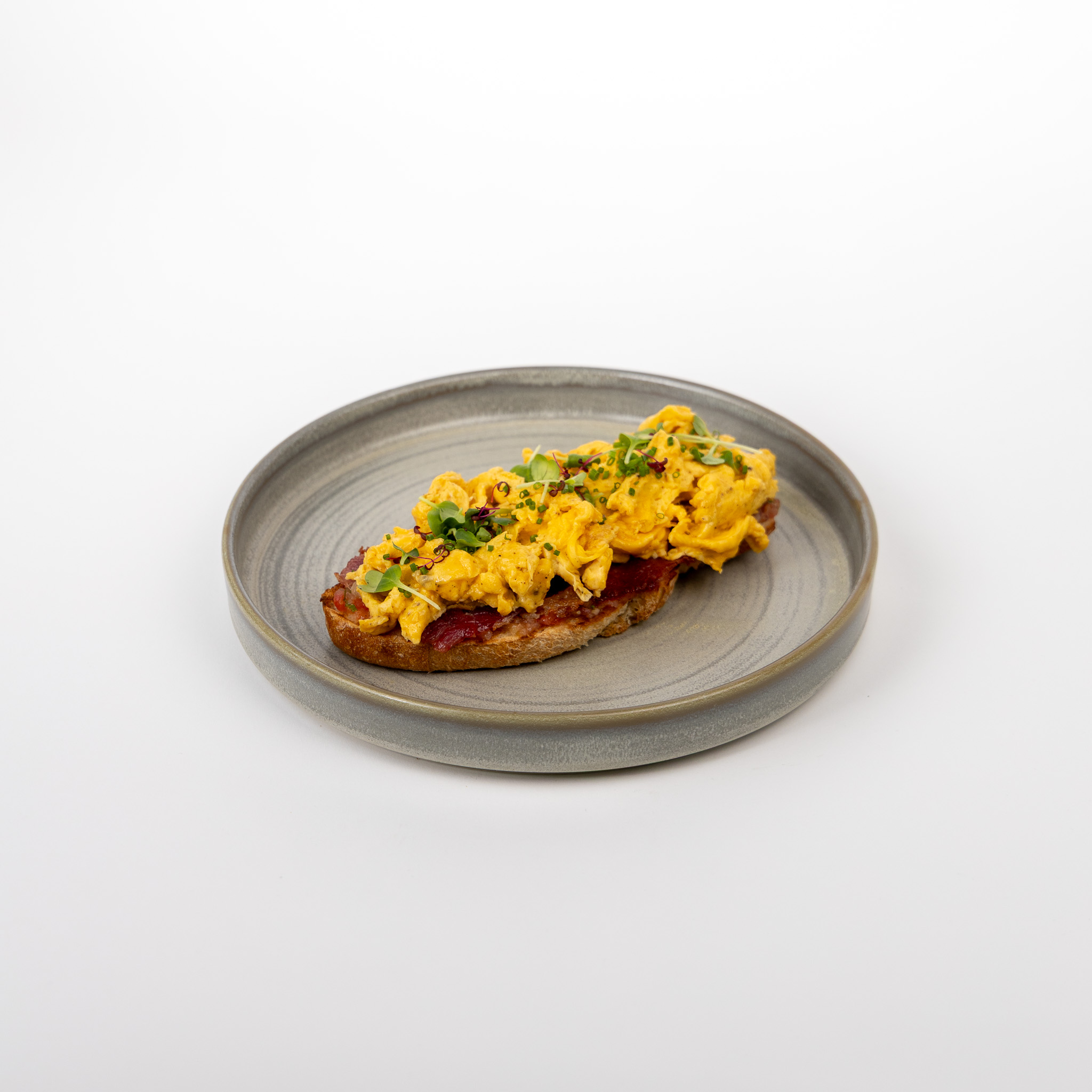 Scrambled Bacon Toast